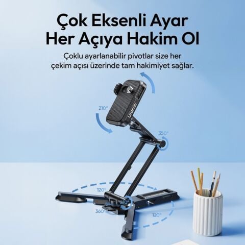 Ulanzi CO81 Çok Açılı Profesyonel Kamera Standı ve Masaüstü Tripod - C104