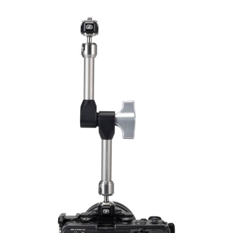 FALCAM F22 Quick Release 7 Inch 360° Çift Ball Head Metal Extension Magic Arm Gri - 2974B