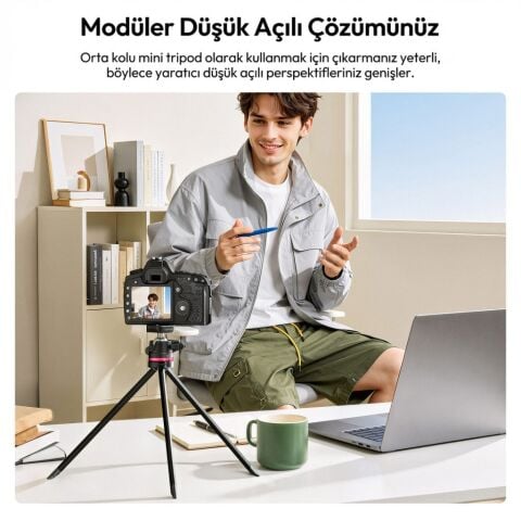 Ulanzi TZ01 163cm Versatile 2 in 1 Karbon Fiber Tripod - S069