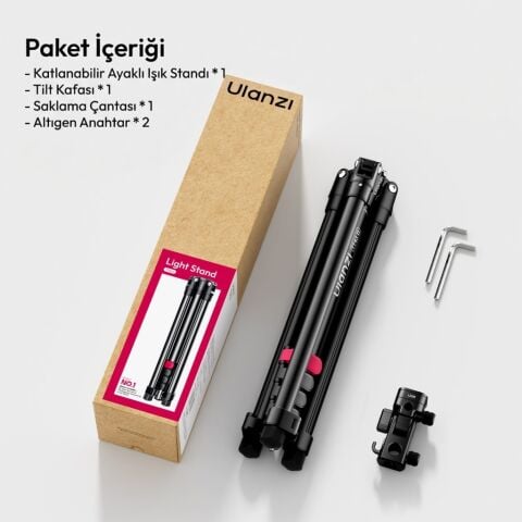 Ulanzi TT43 II 210cm Reversible 2 in 1 Işık Standı - S085