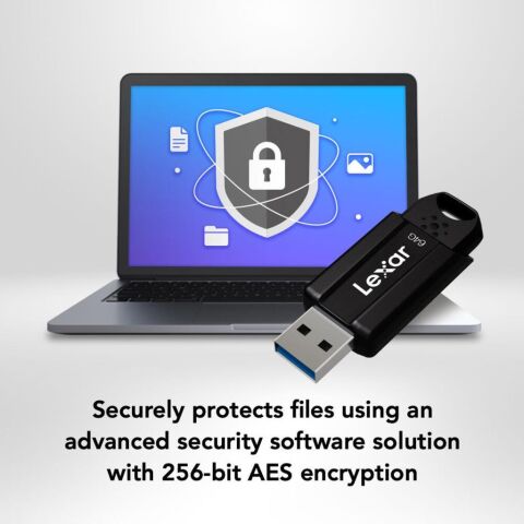 Lexar 64GB JumpDrive S80 USB 3.1 Gen 1 USB-A Flash Drive - LEXAR LJDS080064G-BNBAG