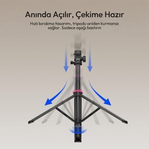 Ulanzi MT-89 200cm Quick Release 360 Panoramic Işık Standı Tripod - T082A
