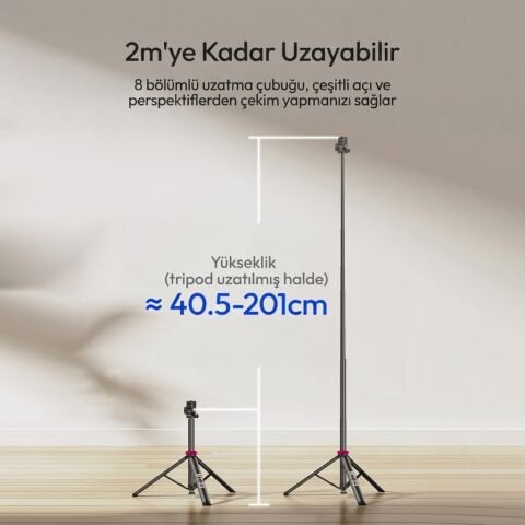 Ulanzi MT-89 200cm Quick Release 360 Panoramic Işık Standı Tripod - T082A