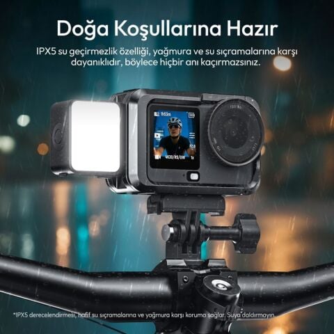 Ulanzi LM24 Osmo Action Serisi ve Nano Uyumlu Manyetik Quick Release Mini LED Dolgu Işığı - L298