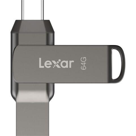 Lexar 64GB JumpDrive Dual Drive D400 USB 3.1 Gen 1 USB-C / USB-A - LJDD400064G-BNQNG