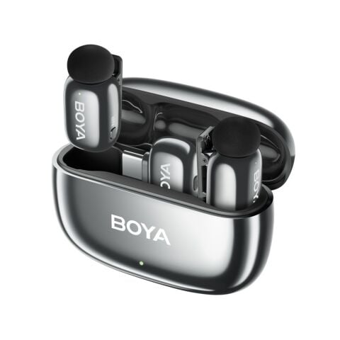 BOYA Mini 2 AI Kablosuz Yaka Mikrofonu Type-C Luna Silver - SKU02S