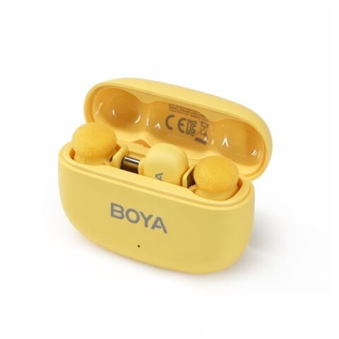 BOYA Mini 2 AI Kablosuz Yaka Mikrofonu Type-C Sarı - SKU02Y