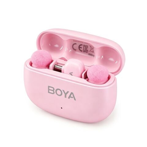 BOYA Mini 2 AI Kablosuz Yaka Mikrofonu Type-C Pembe - SKU02P
