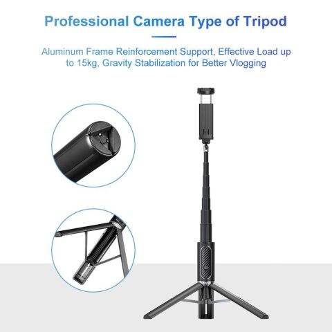 Ulanzi SK-02 Bluetooth Selfie Çubuğu Tripod