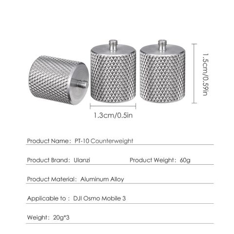 Ulanzi PT-10 Osmo Mobile 3 Dengeleyici Ağırlık