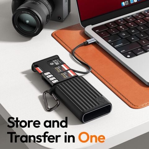 Ulanzi MCR-02 Çok Fonksiyonlu Yüksek Hızlı CFexpress SD Kart Okuyucu ve Depolama Kutusu - X056