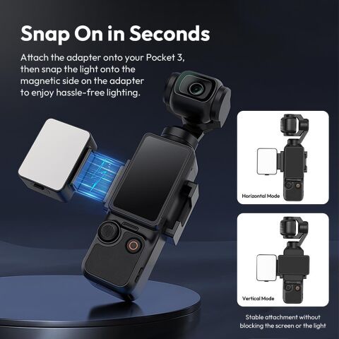 Ulanzi LM001 Pocket 3 Manyetik Mini Led Işık - L168