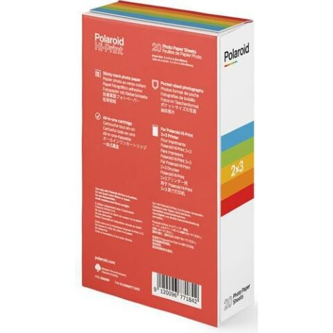Polaroid Hi·Print 2×3 Fotoğraf Yazıcısı İçin Yapışkanlı Kağıt  - 20'li
