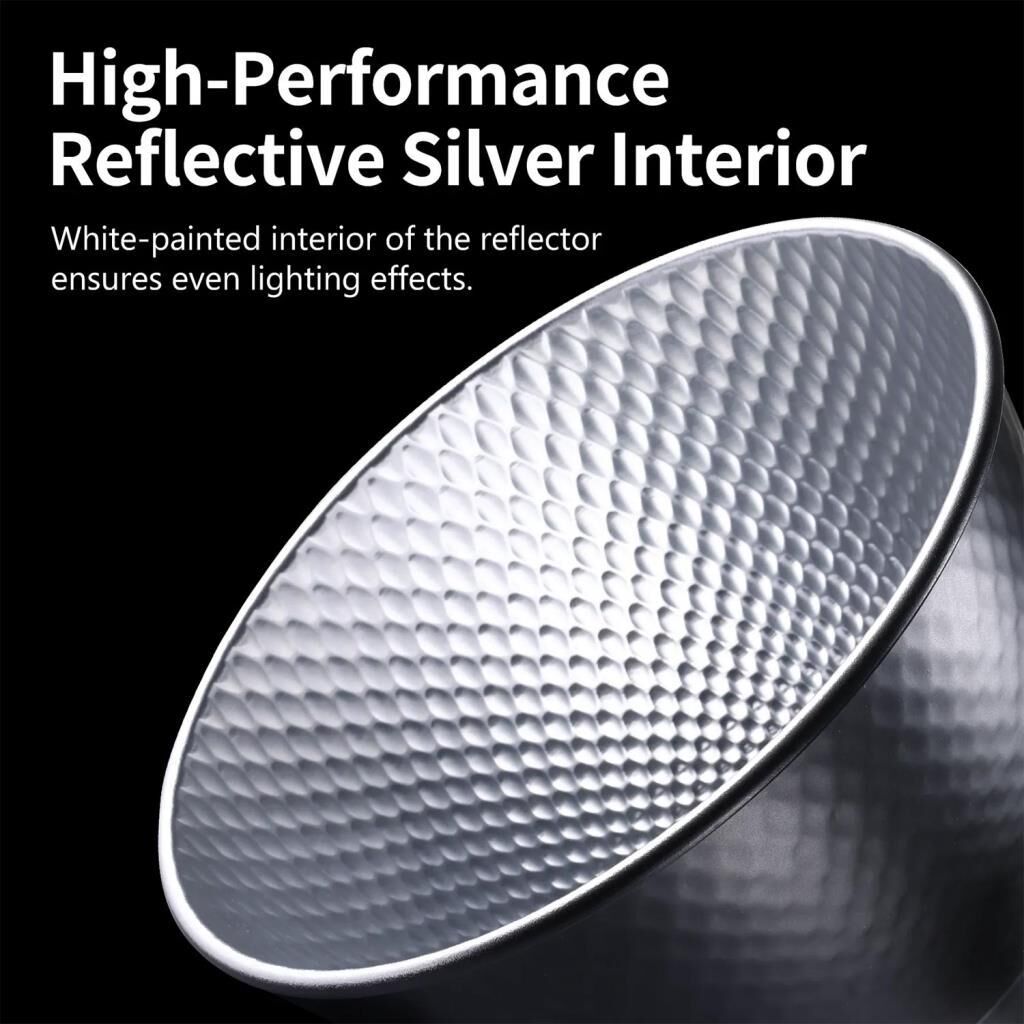 Ulanzi HT002 7 inç Standart Bowens Tipi Işık Reflektör ve Difüzör - L008