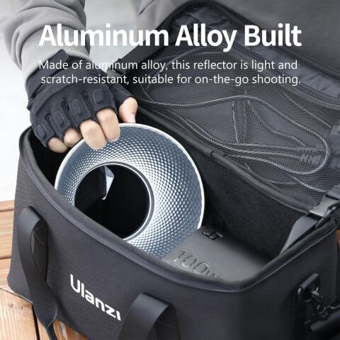 Ulanzi HT002 7 inç Standart Bowens Tipi Işık Reflektör ve Difüzör - L008